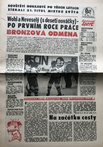 Československý sport MS 1989 - Bronzová odměna po prvním roce práce