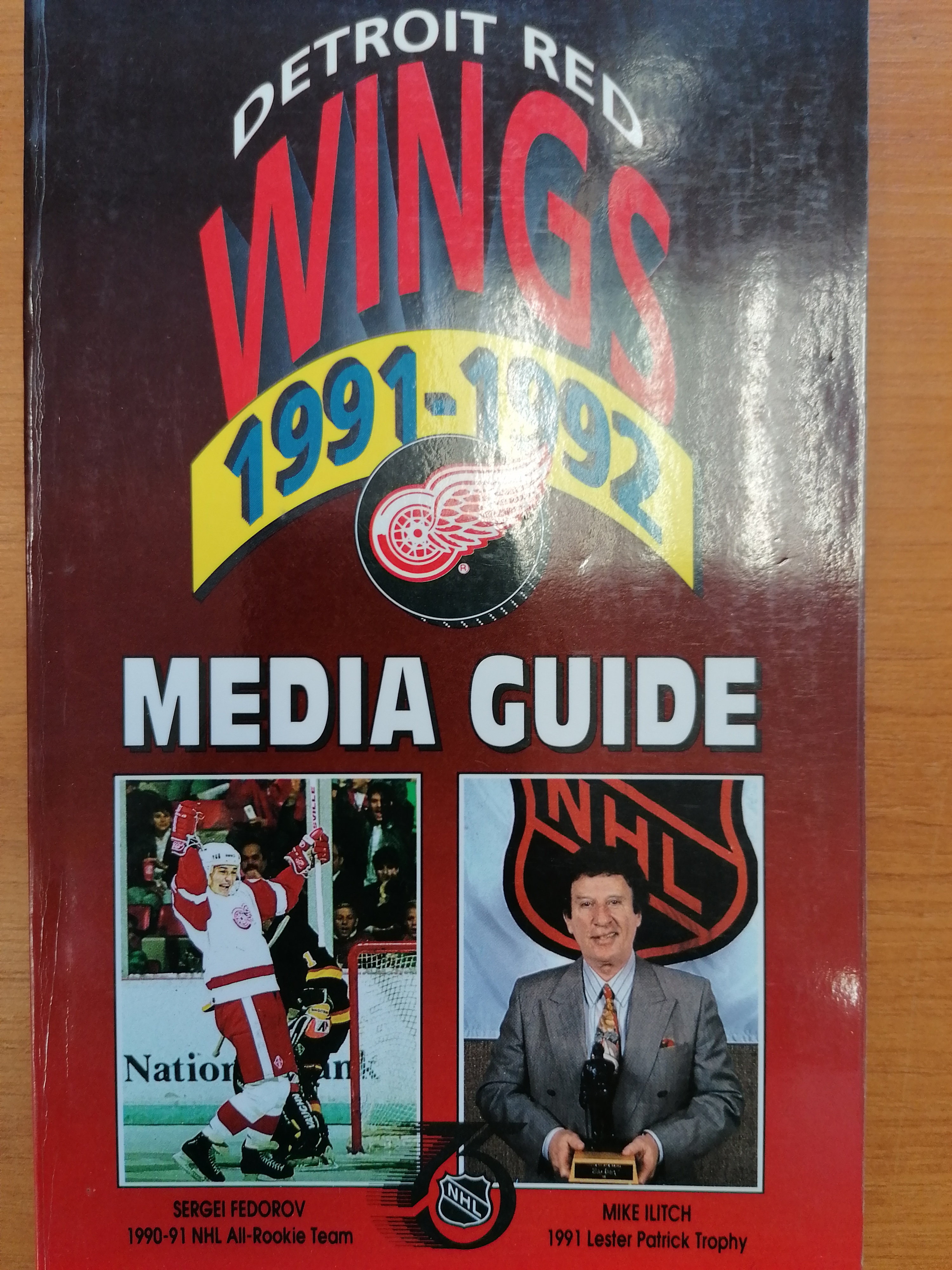 Detroit Red Wings Media Guide 1991 1992 Markencz Knihy Dvd