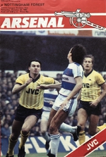 Oficiální program Arsenal - Nottingham Forest (22.10.1983)