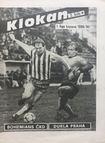 Klokan: Oficiální program Bohemians ČKD - Dukla Praha (18.8.1989)