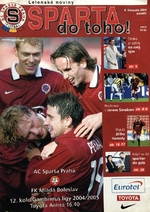 Program Sparta do toho: AC Sparta Praha - FK Mladá Boleslav (8.11.2004)