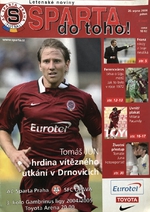 Program Sparta do toho: AC Sparta Praha - SFC Opava (20.8.2004)