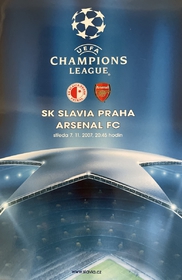 Oficiální program zápasu SK SLavia Praha - Arsenal FC 7.11.2007