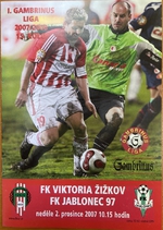 Zpravodaj FK Viktoria Žižkov - FK Jablonec 97 (2.12.2007)