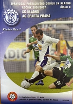 Kladno hází - zpravodaj fotbalového oddílu SK Kladno - ACC Sparta Praha (4.12.2006)