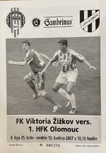 Zpravodaj FK Viktoria Žižkov - 1.HFK Olomouc (13.5.2007)