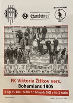 Zpravodaj FK Viktoria Žižkov - Bohemians 1905 (12.11.2006)