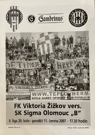 Zpravodaj FK Viktoria Žižkov - SK Sigma Olomouc "B" (11.6.2007)