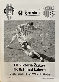 Zpravodaj FK Viktoria Žižkov - FK Ústí nad Labem (10.9.2006)