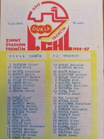 Zpravodaj ASVŠ Dukla Trenčín - TJ Vítkovice (5.10.1986)