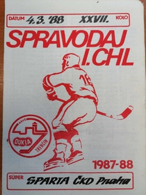 Zpravodaj ASVŠ Dukla Trenčín - Sparta ČKD Praha (4.3.1988)