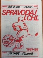 Zpravodaj ASVŠ Dukla Trenčín - Škoda Plzeň (25.3.1988)