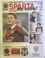 Mimořádné vydání - Liga mistrů 2003-2004: Sparta do toho! (15/2003 - 22.10.2003)