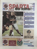 Sparta do toho! Oficiální program zápasu AC Sparta Praha - NK Široki Brijeg (19.9.2002)