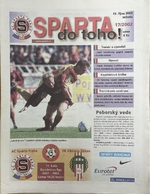 Sparta do toho! Oficiální program zápasu AC Sparta Praha - FK Viktoria Žižkov  (19.10.2002)