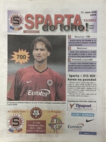 Sparta do toho! Oficiální program zápasu AC Sparta Praha - 1. FC Synot (23.8.2002)