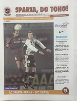 Sparta do toho! Oficiální program zápasu AC Sparta Praha - SFC Opava (24.2.2002)