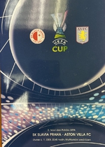 Oficiální program UEFA CUP zápasu SK Slavia Praha - Aston Villa FC (6.11.2008)