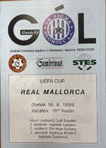 Oficiální zpravodaj GÓL: Oficiální program zápasu SK Sigma Olomouc - Real Mallorca (16.9.1999)