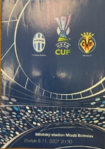 Oficiální program UEFA CUP zápasu FK Mladá Boleslav - Villarreal CF (8.11.2007)