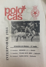 Oficiální zpravodaj - Poločas: Oficiální program zápasu SK Slavia Praha - Brondby I.F. Dánsko (2.7.1983)