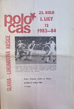 Oficiální zpravodaj - Poločas: Oficiální program zápasu Slavia Praha IPS - Lokomotiva Košice (21.5.1984)