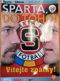 Sparta do toho!: Oficiální program AC Sparta Praha - FC Slovan Liberec (18.2.2006)