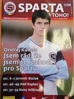 Sparta do toho!: Oficiální program AC Sparta Praha - FC Tescoma Zlín (8.11.2008)