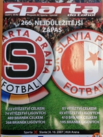 Sparta do toho!: Oficiální program AC Sparta Praha - SK Slavia Praha (8.10.2007)