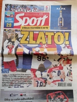 Deník Sport: Střelec Pastrňák a je tu ZLATO! (27.5.2024)