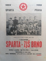 Zpravodaj Sparta - ZJŠ Brno (3.4.1966)