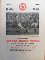 Zpravodaj Sparta - Dukla Praha (13.4.1966)