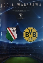 Oficiální program Ligy mistrů, Legia Warszawa - Borussia Dortmund