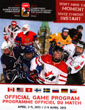 Oficiální program mistrovství světa žen 2013 v Kanadě