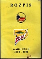 Rozpis soutěží ČSLH 2000 - 2001
