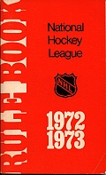 Rule book NHL 1972/1973