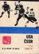 Zpravodaj z utkání MS a ME 1978: USA - ČSSR