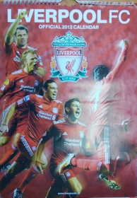 Nástěnný kalendář Liverpool FC 2012