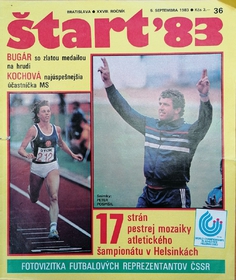 Štart: Atletika '83 - Mimořádné číslo k MS v atletice 1983 v Helsinkách (36/1983)