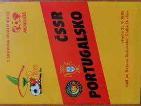 Program ČSSR - Portugalsko (25.9.1985)