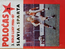 Program Slavia - Sparta (1.9. 1986)
