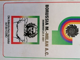 Zpravodaj Borussia Mönchengladbach - Milan A.C. (22.9.1981)