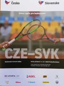 Oficiální program tenisového utkání Česko - Slovensko o Pohár přátelství (4.-5.7.2020)