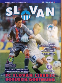 Zpravodaj FC Slovan Liberec - Borussia Dortmund (14.3.2002)