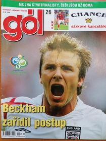 Gól - Beckham zařídil postup (26/2006)