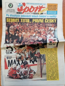 Deník Sport Extra: Mimořádné vydání po mistrovství světa v hokeji 1996