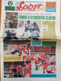 Deník Sport Extra: Mimořádné vydání po mistrovství světa v hokeji 1995