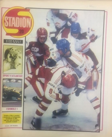 Stadión: Hokej '86 - Mimořádné číslo k MS v hokeji 1986 v Moskvě (20/1986)