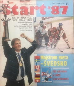 Štart: Hokej '87 - Mimořádné číslo k MS v hokeji 1987 ve Vídni (21/1987)