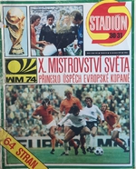 Stadión: Fotbal '74 - Mimořádné číslo k MS ve fotbale 1974 ve Spolkové republice Německo (30-31/1974)